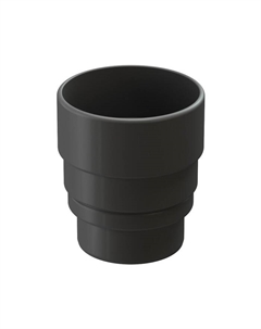 Муфта - переходник для водостока LUX/PREMIUM, цвет графит Docke