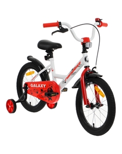 Велосипед 16" GALAXY, цвет белый/красный Nameless