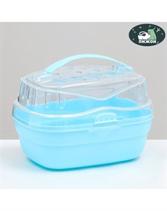 Переноска для грызунов "Пижон", 23 х 16 х 15 см, синяя Carno