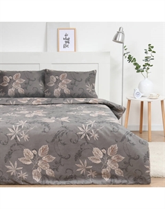 Постельное бельё 2 сп Leaf fall, 173х215см, 175х214см, 50х70см-2шт, микрофибра, 60г/м2 Экономь и я