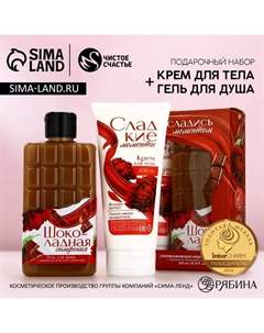 Подарочный набор косметики «Насладись моментом», гель для душа 300 мл и крем для тела 200 мл Чистое счастье