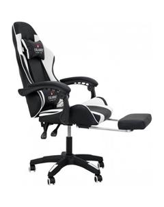 Игровое (геймерское) кресло 1584 (PU, черный/белый) Calviano