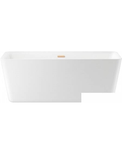 Ванна DeSire 159,5x77 231501004 (отдельностоящая ванна белый глянец, экран, ножки, сифон-автомат золото) Wellsee