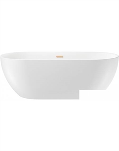 Ванна Chic Riviera 179x84,5 236803004 (отдельностоящая ванна белый глянец, экран, ножки, сифон-автомат золото) Wellsee