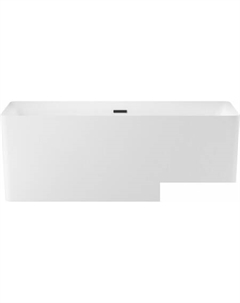 Ванна Pure BY 166x77 230702003 (отдельностоящая ванна матовый белый, экран, ножки, сифон-автомат матовый черный) Wellsee