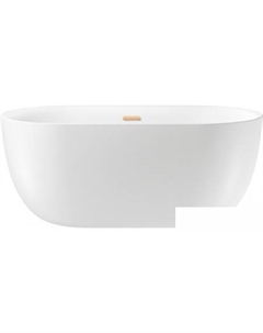 Ванна Chic Riviera 149x78 236801004 (отдельностоящая ванна белый глянец, экран, ножки, сифон-автомат золото) Wellsee