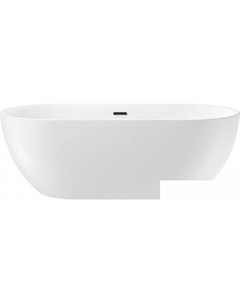 Ванна Chic Riviera 179x84,5 236803003 (отдельностоящая ванна белый глянец, экран, ножки, сифон-автомат матовый черный) Wellsee