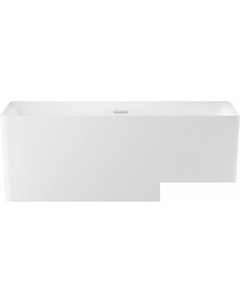 Ванна Pure BY 166x77 230702001 (отдельностоящая ванна матовый белый, экран, ножки, сифон-автомат хром) Wellsee