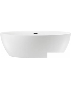 Ванна Grand Prix 186x88,5 235601003 (отдельностоящая ванна белый глянец, экран, ножки, сифон-автомат матовый черный) Wellsee