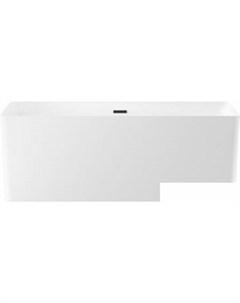 Ванна Pure BY 166x77 230701003 (отдельностоящая ванна белый глянец, экран, ножки, сифон-автомат матовый черный) Wellsee