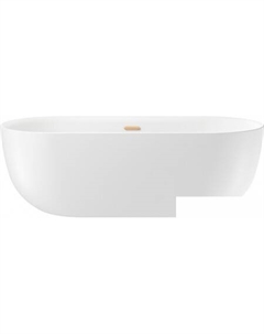 Ванна Chic Riviera 170x76 236802004 (отдельностоящая ванна белый глянец, экран, ножки, сифон-автомат золото) Wellsee