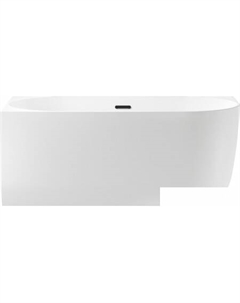 Ванна Belle Spa 150x75 235701003 (пристенная ванна (левая) белый глянец, экран, каркас, сифон-автомат матовый черный) Wellsee