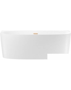 Ванна Belle Spa 2.0 170x75 235804004 (пристенная ванна белый глянец, экран, каркас, сифон-автомат золото) Wellsee