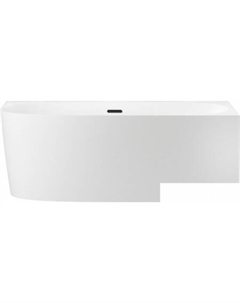 Ванна Belle Spa 2.0 160x75 235803003 (пристенная ванна (правая) белый глянец, экран, каркас, сифон-автомат матовый черный) Wellsee