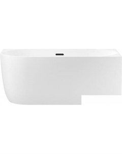 Ванна Belle Spa 150x75 235702003 (пристенная ванна (правая) белый глянец, экран, каркас, сифон-автомат матовый черный) Wellsee
