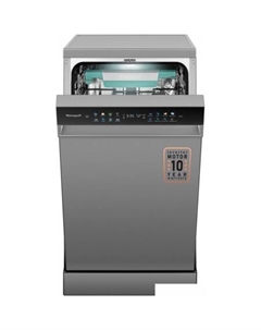Отдельностоящая посудомоечная машина DW 4539 Inverter Touch AutoOpen Inox Weissgauff