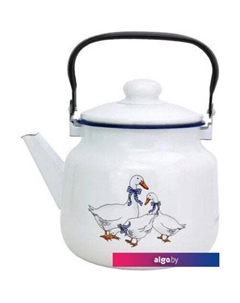 Чайник без свистка Гуси 01-2713н/4М Эмаль