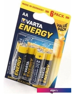 Батарейка Energy LR6 4106 229 414 4 шт Varta