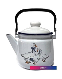Чайник без свистка Гуси 01-2711н/4М Эмаль