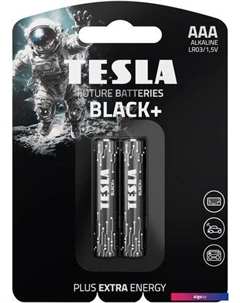 Батарейка Black+ LR03 2BP Tesla