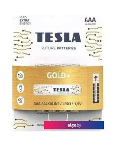 Батарейка Batteries Gold+ AAA LR03 1.5V 1099137207 4 шт Tesla