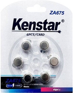 Батарейка ZA675 BL-6, Zinc Air (1 шт) Kenstar