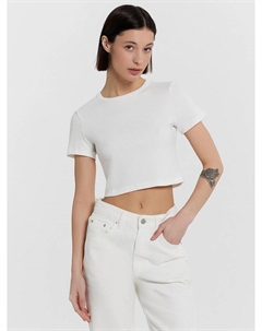 Футболка женская укороченная белая Mark formelle