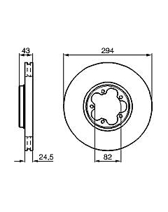 Тормозной диск 0986478303 Bosch