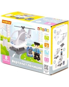 Конструктор Полесье Вертолет полиции / 10838