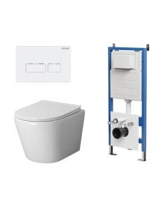 Унитаз подвесной с инсталляцией GR-4478S+900.K31.01.000+700.K31.03.000.000 Grossman