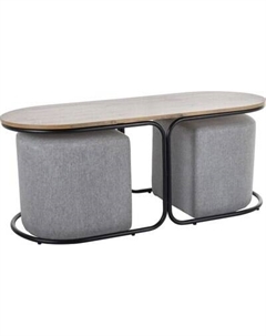 Журнальный столик Signal Dual + 2 пуфа