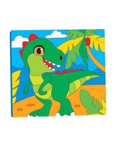 Картина по номерам Школа талантов Дино в тропиках / 7370543