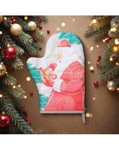 Рукавица-прихватка С новым годом / 10330174 Доляна