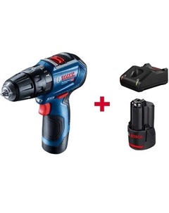 Дрель-шуруповерт GSB 12V-30 Professional (06019G9100) с 2-мя АКБ, кейс Bosch
