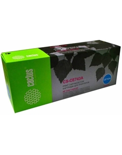 Картридж лазерный CS-CE743A CE743A пурпурный (7300стр.) для HP CLJ CP5220/CP5221/CP5223/CP5225/CP5227/CP5229 Cactus