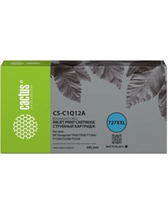 Картридж струйный CS-C1Q12A №727 (черный) Cactus