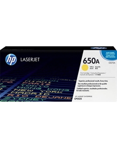 Картридж лазерный 650A CE272A (желтый) Hp