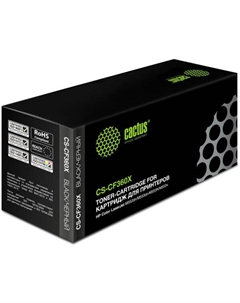 Картридж лазерный CS-CF360X CF360X черный (12500стр.) для HP CLJ M552dn/M553dn/M553N/M553x Cactus