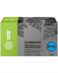 Картридж струйный CS-M0K02AE 991XL (черный) Cactus
