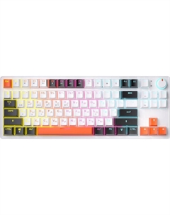 Клавиатура ZA87 Pro White Black Orange (TNT Yellow) Jegg