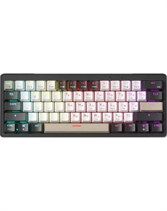 Клавиатура ZA61 White Black Brown (TNT Yellow) Jegg