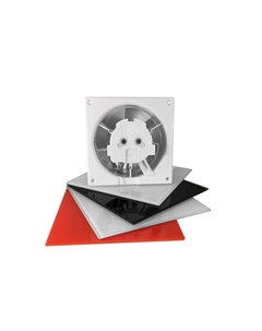 Вентилятор dRim HS, Ø100мм, датчик влажности, таймер отключения, вал на подшипниках, 230В, 8Вт, 93м³/ч Airroxy