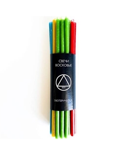 Свечи восковые разноцветные, 25 шт. Ezo