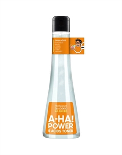 Тоник-пилинг для лица "AHA! POWER 5 ACIDS TONER" с AHA-кислотами для тонизирования кожи и осветления пигментных пятен 125 Professor skingood