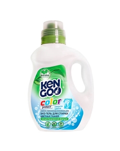 Эко Гель концентрат для стирки цветного белья Natural Color Protect 1000 Kengoo