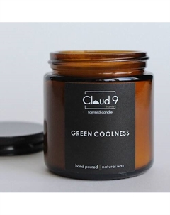 Свеча ароматическая с древесным фитилём Green coolness 120 Cloud 9 home на седьмом небе от ароматов