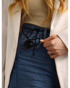 Портупея с кулоном «Сердечко» кожа, трансформер, чёрная, 150 см Qf