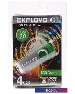 USB Flash 530 4GB (зеленый) Exployd