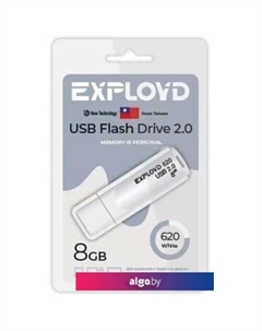 USB Flash 620 8GB (белый) Exployd