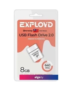 USB Flash 640 8GB (белый) Exployd